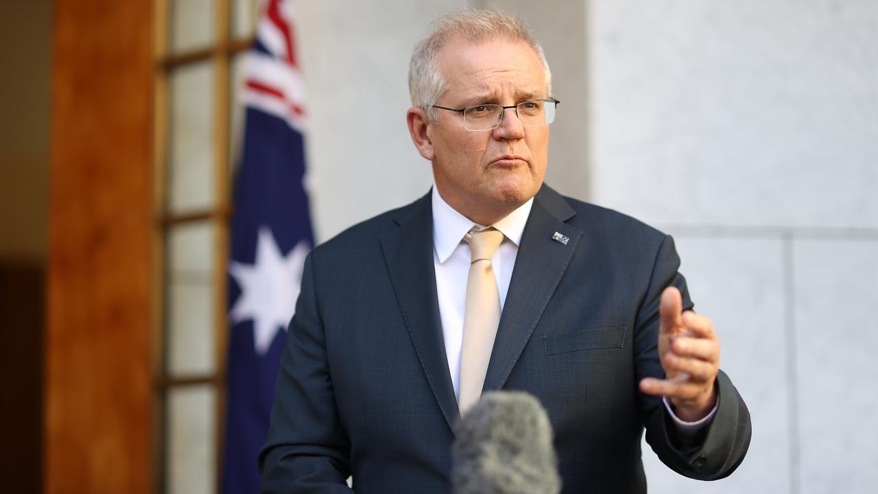 Prime Minister Scott Morrison made the announcement on Thursday. Picture: NCA NewsWire/Gary Ramage