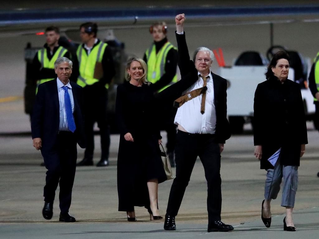 Julian Assange, the controversial WikiLeaks founder, returned to Australia as a free man on June 26, 2024, after a long legal battle. Arriving at Canberra Airport, he was greeted by family, supporters, and politicians, marking the end of a complex and contentious chapter in his life. After pleading guilty to a felony charge under the U.S. Espionage Act, Assange was sentenced to time served and released, drawing a mixed response. Picture: Getty