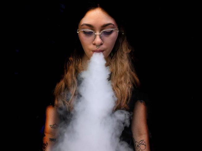 Illegal vaping is causing big social problems. Picture: AFP