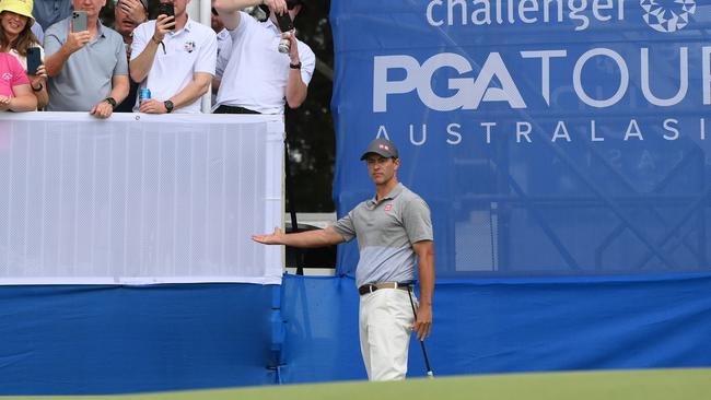 Adam Scott at the Australian PGA Championship at Royal Queensland Golf Club last year.