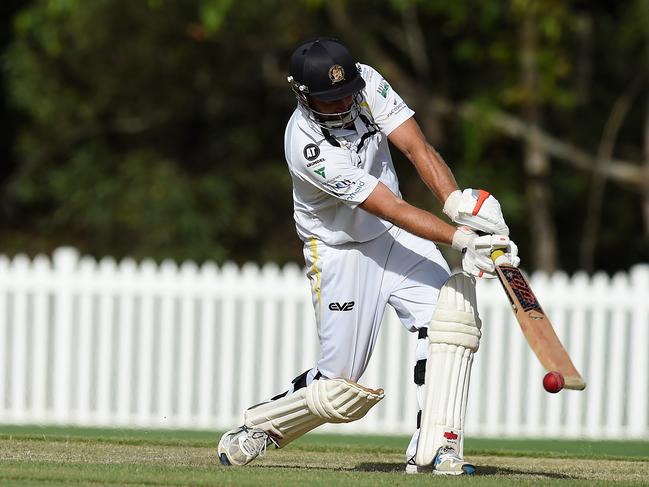 Kookaburra Cup cricket - Southport Labrador vs. Runaway Bay at Morrie Glasman Oval in Arundel. Wade Kilborn batting for Southport Labrador. Picture: Lawrence Pinder
