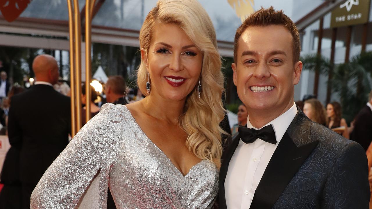 Chezzi and Grant at the 2018 Logie Awards.