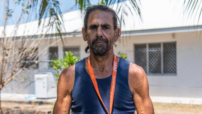 Peppimenarti Traditional Owner Nunuk Wilson and partner Karl Lukanovic have been terrorised in their homes by the region's notorious Jovi Boys gang. Picture: Pema Tamang Pakhrin