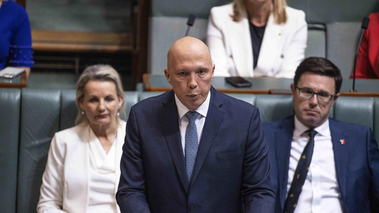 Opposition Leader Peter Dutton criticised the government for breaking election promises. Picture: NCA NewsWire / Gary Ramage