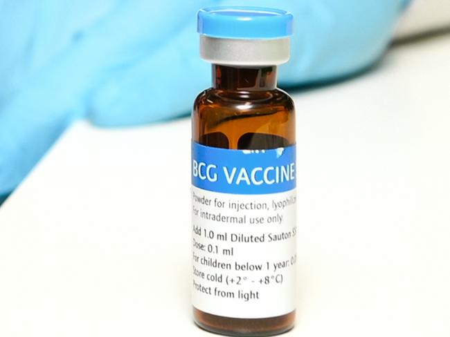 The BCG vaccine in Adelaide, April 11, 2020. Picture: AAP