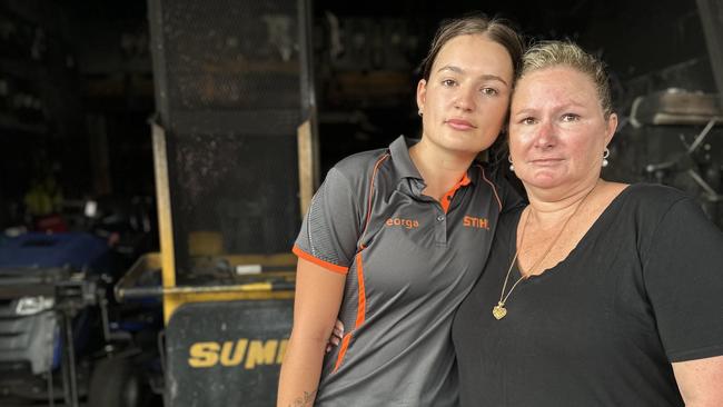 Georga and Catherine Kendray are counting the cost of a devastating fire that has destroyed their family business. Picture: Letea Cavander