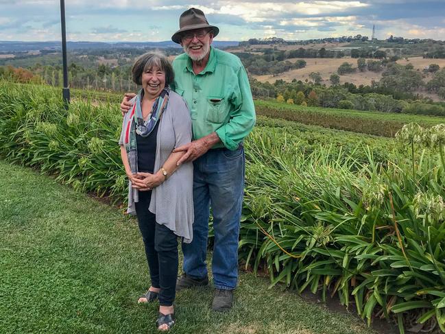 Borrodell Vineyard owners Gaye and Borry Gartrell. Picture: Jenifer Jagielski