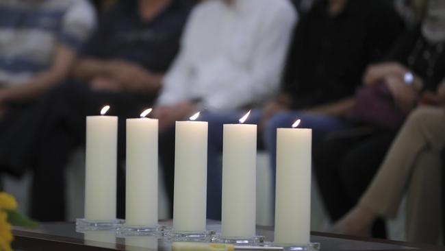 Friends and family of victims from Malaysia Airlines Flight MH17 at a ceremony marking the fifth anniversary of the tragedy in Kuala Lumpur, Malaysia. Picture: Vincent Thian