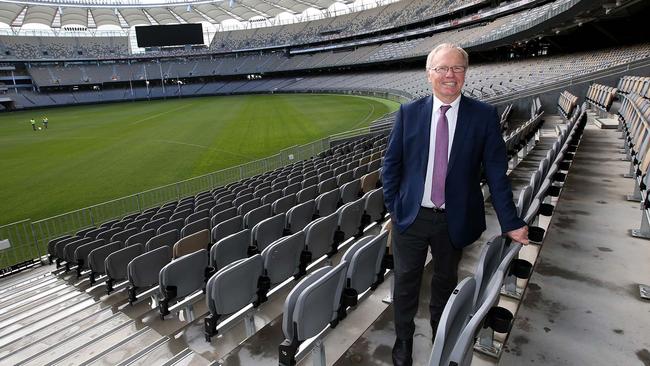 Peter Beattie was in Perth trying to spruik the game. Picture: Sharon Smith