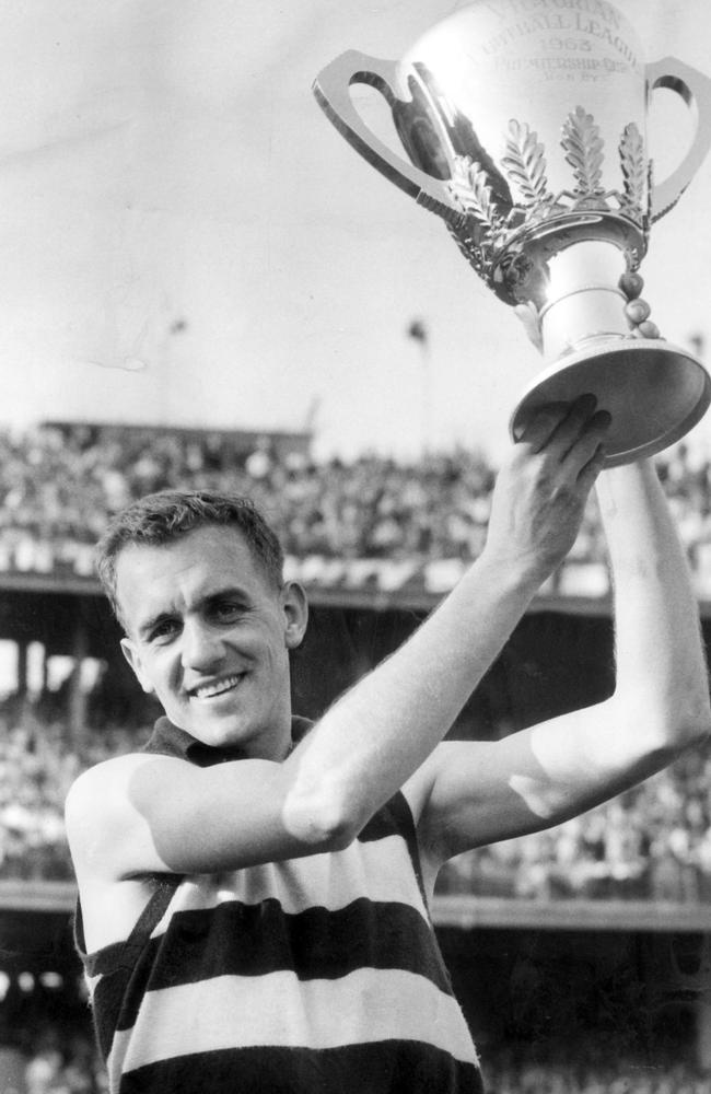 Wooller captained the Cats’ 1963 flag.