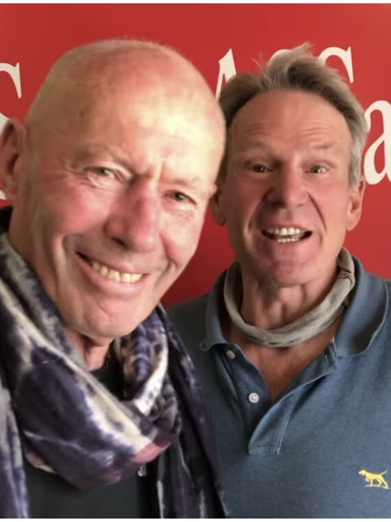 Don Scott and Sam Newman in happier times. Picture: Instagram