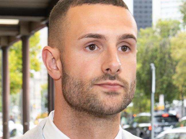 ADELAIDE, AUSTRALIA - NewsWire Photos - 24th FEBRUARY, 2025: Tyler Ford leaving court after sentencing submissions for cocaine dealing. Picture: NewsWire / Tim Joy