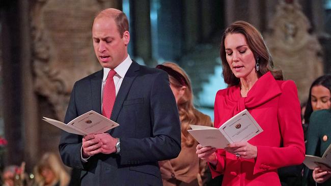 The Duchess of Cambridge hosted a Christmas carol concert at Westminster Abbey last year. Picture: Yui Mok/Getty Images