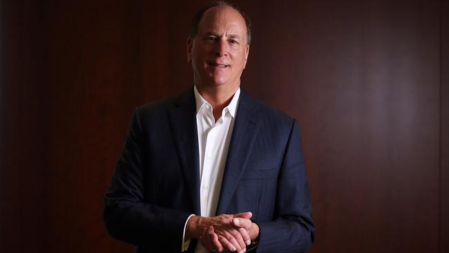 BlackRock chief executive Larry Fink says governments cannot afford the cost of foreign development aid for low-carbon projects. Picture: Jane Dempster