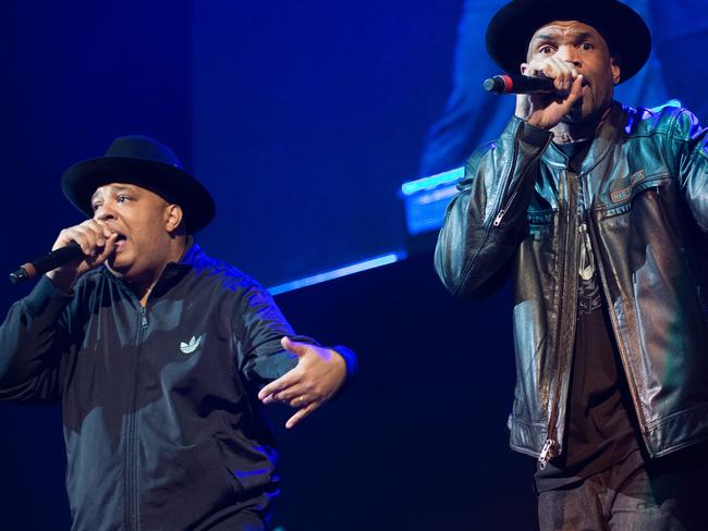 Outrage ... Joseph Simmons, left, and Darryl McDaniels of Run DMC will receive a lifetime achievement award but it won’t be televised. Picture: Scott Roth/Invision/AP