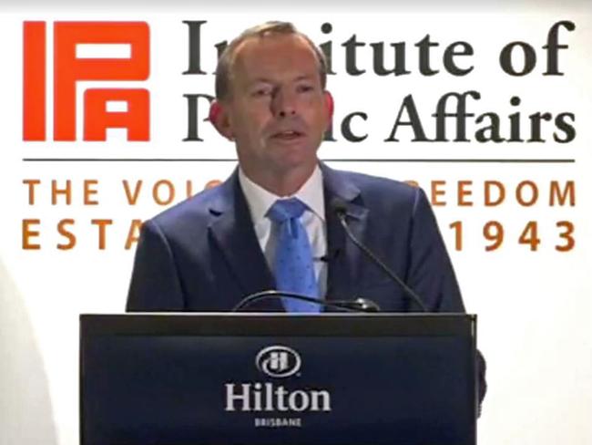 Former prime minister Tony Abbott says he will not bow out from public life yet. Picture: Facebook