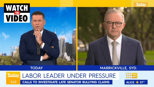 Karl grills Albo on mean girls claim: "What are you afraid of?" (The Today Show)