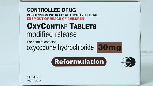 Opoid drug OxyContin.