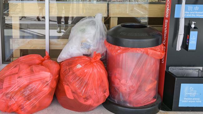 Supermarkets stopped soft plastic collection for recycling following REDcycle’s decision to suspend its program. Picture: Brenton Edwards