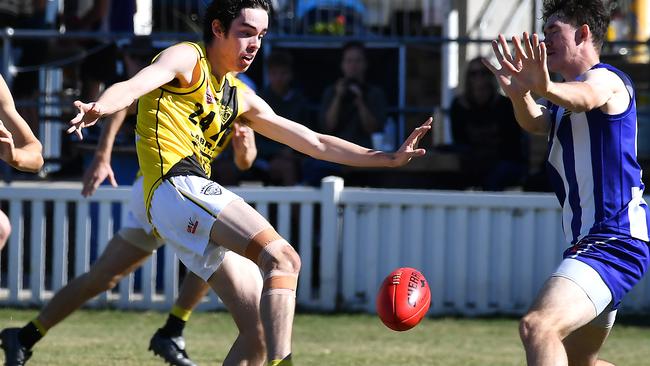 QAFL footy colts between Mt Gravatt and Labrador Saturday May 6, 2023. Picture, John Gass