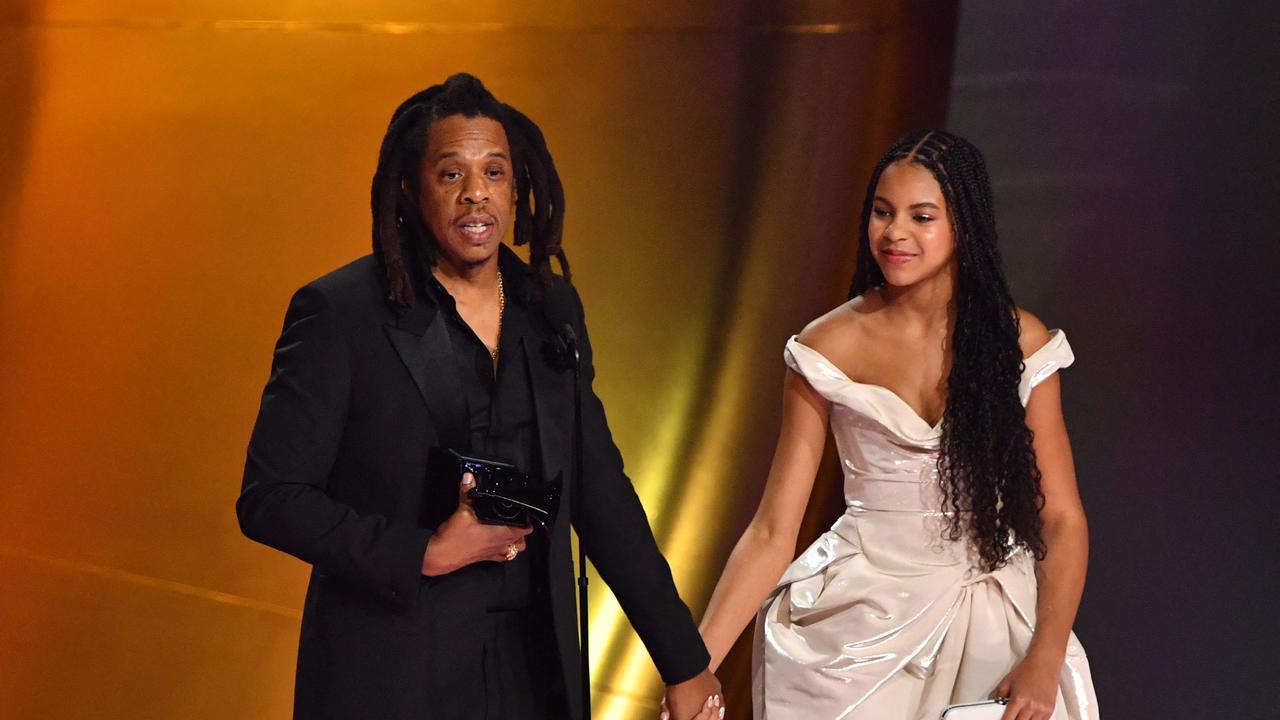 Rapper Jay-Z used his acceptance speech to lash out at the Grammys for his perceived snubbing of Beyonce. Photo by Valerie Macon / AFP.