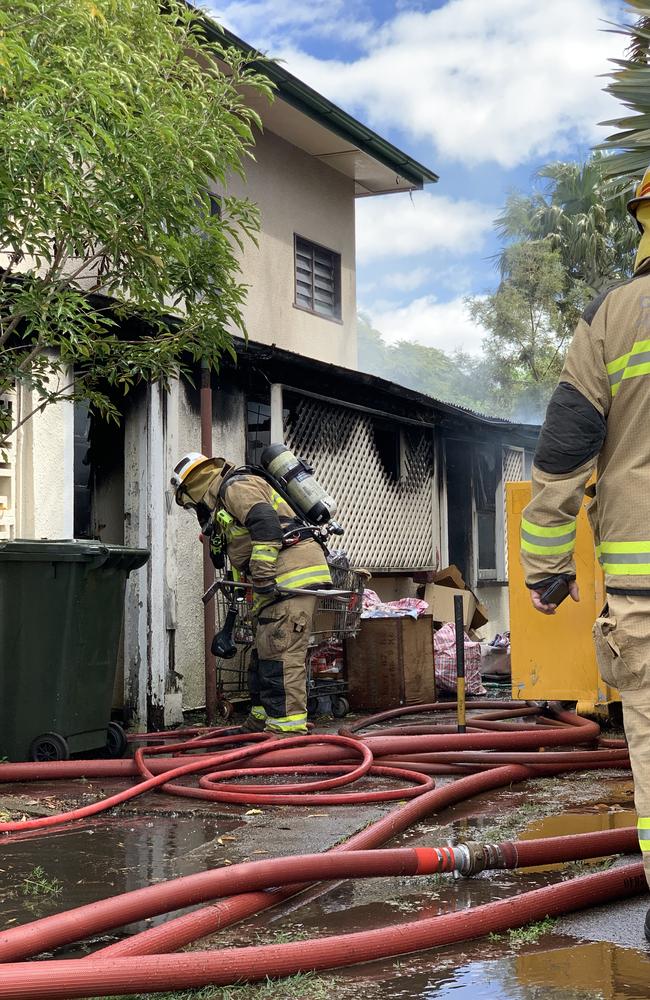 Fire at Deagon on Wednesday morning was suspected to have started in the kitchen of one of the elderly residents.