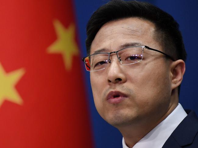 Chinese Foreign Ministry spokesman Zhao Lijian. Picture; AFP.