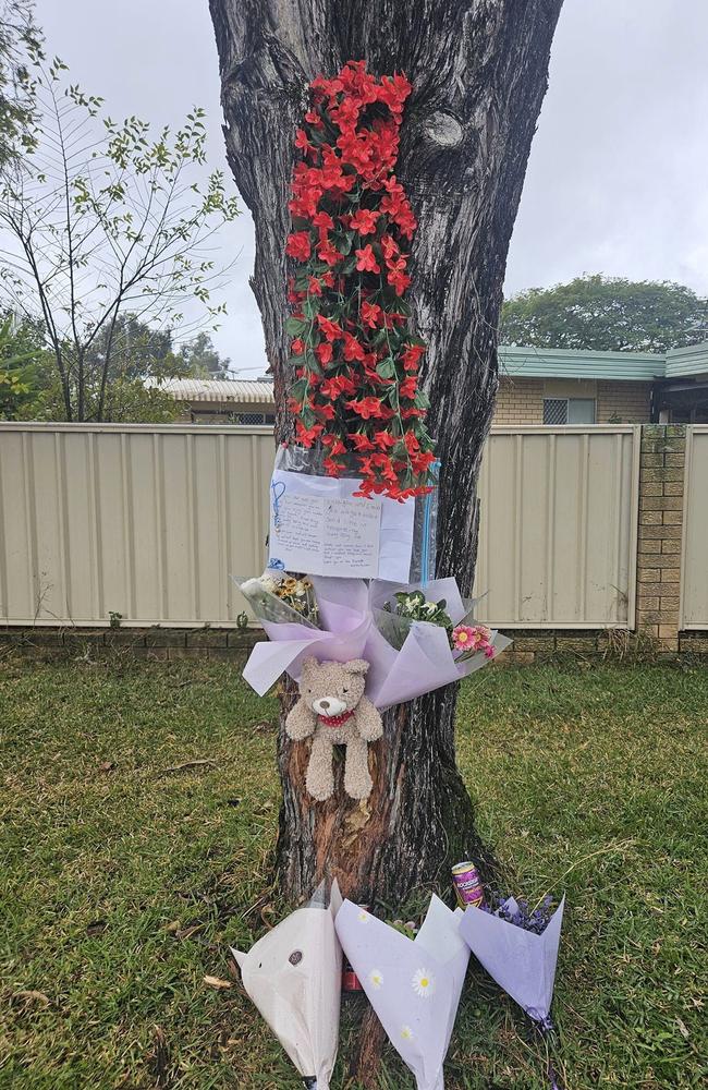 The scene where Brendyn Christ tragically died after crashing his motorbike.