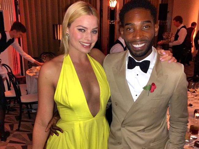 Margot Robbie and musician Tinie Tempah.