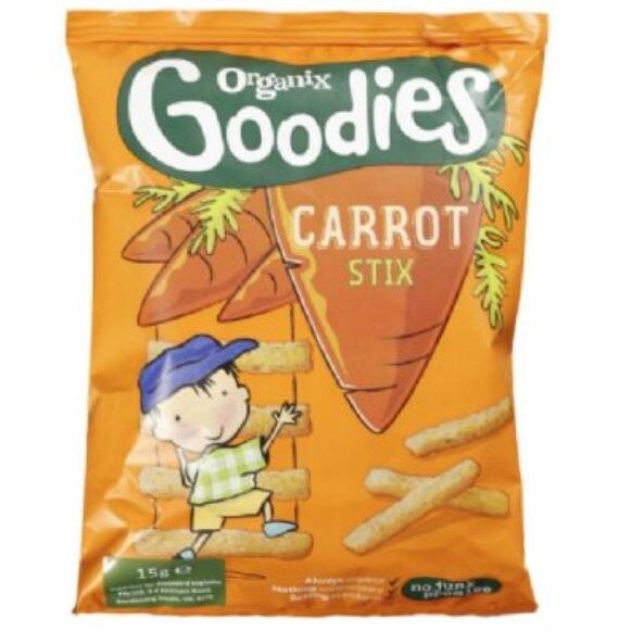 Carrot stix from Organix Goodies.