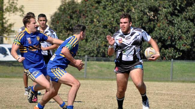 Lower Clarence Magpies enforcer Kyran Heron is expected to step up into the senior grades this season. Picture: Belinda Martyn