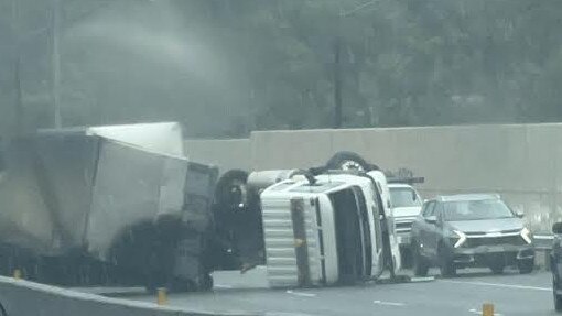 Major traffic delays are expected for hours on one of southeast Queensland’s busiest highways after a truck rollover has caused all lanes to be blocked.