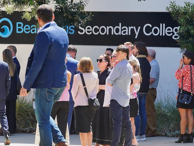 Many of the mourners at Bianca’s funeral, held last week, attended Holly’s funeral as well. Picture: NewsWire / Luis Enrique Ascui