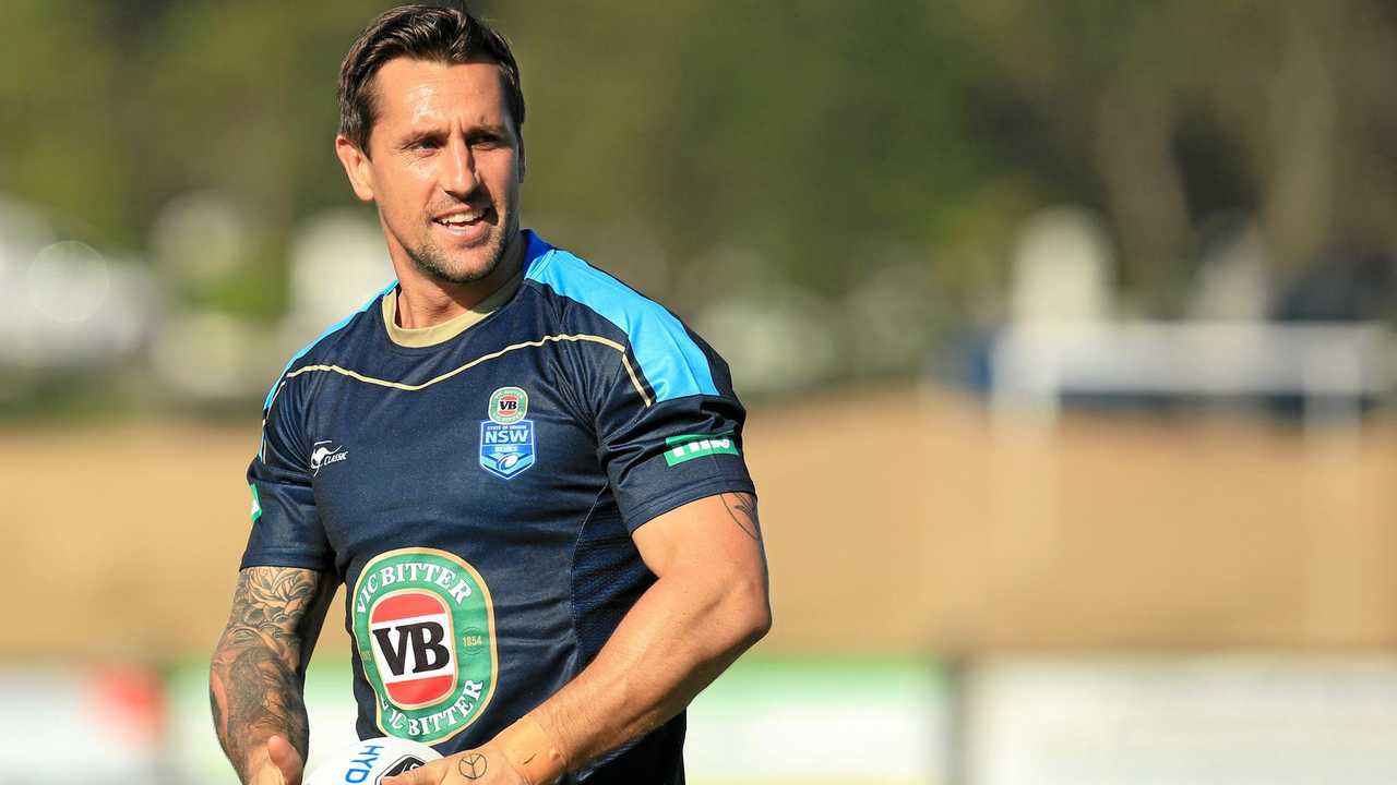 Mitchell Pearce at NSW State of Origin training at Cudgen Leagues Club on Wednesday, May 24. Picture: Scott Powick