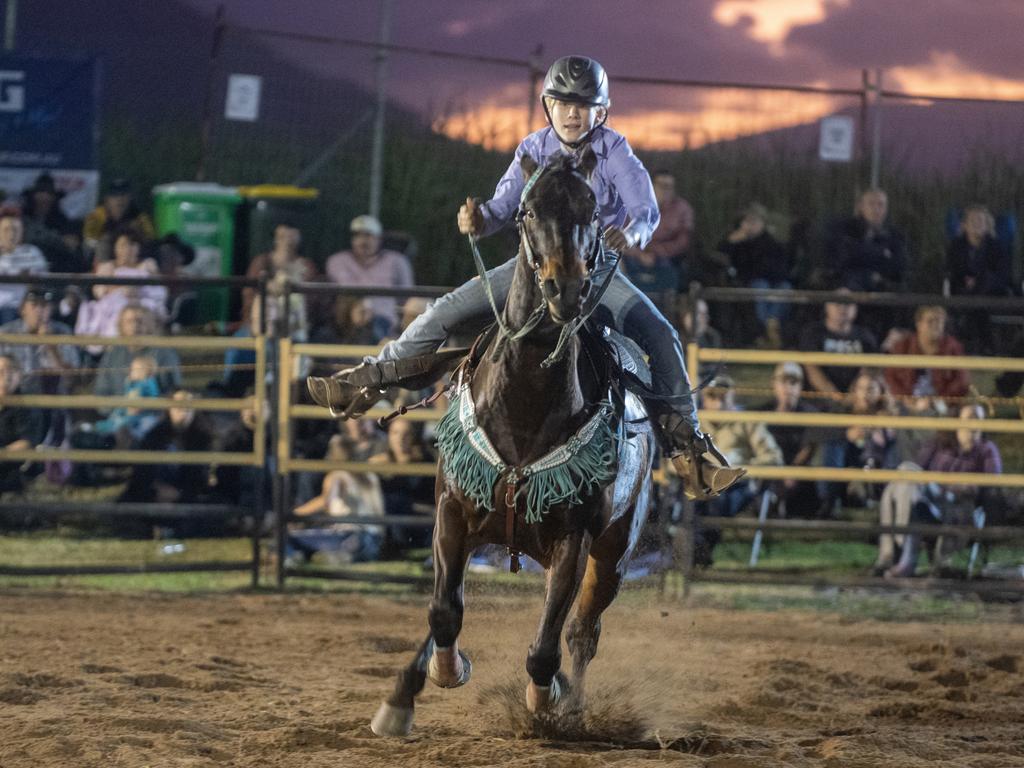 Talia Zammit at Gargett Rodeo Saturday 3 June 2023 Picture: Michaela Harlow