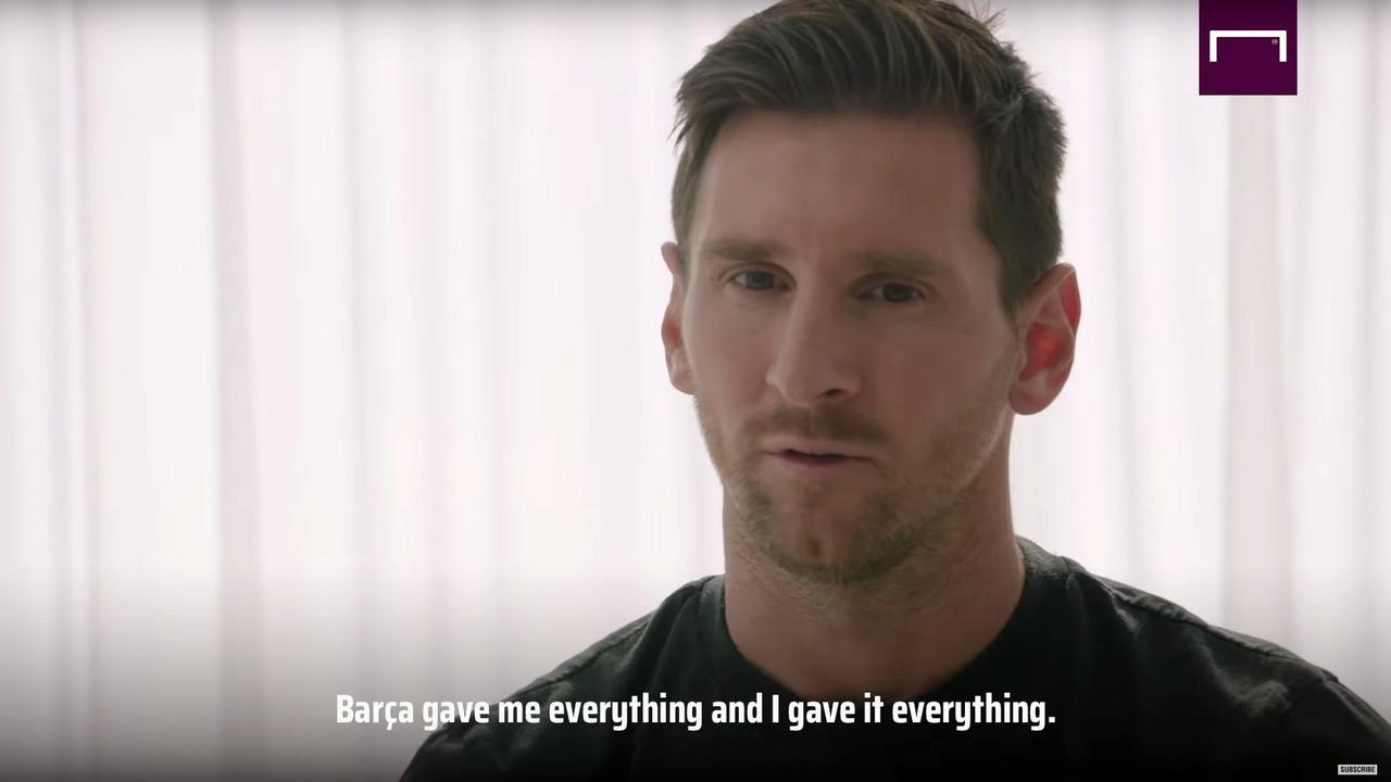 Lionel Messi says he will stay at Barcelona during an interview with Goal.