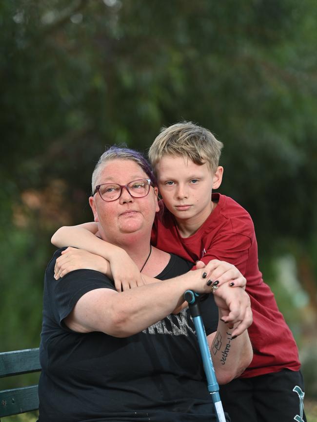 Single mother Peta Marshall was ramped outside RAHThe single mother, who lives with her son, Jethro, 12, was ramped outside the state’s main hospital for up to five hours on December 305/4/23. Ramping victim Peta Marshall has been ramped 3 times in past few years at the Royal Adelaide Hospital – with son Jethro -12yrs. Picture: Keryn Stevens