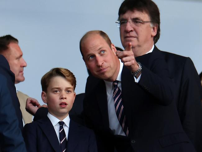 Prince William with Prince George at UEFA EURO 2024 final match between Spain and England in Berlin. Picture: Getty Images