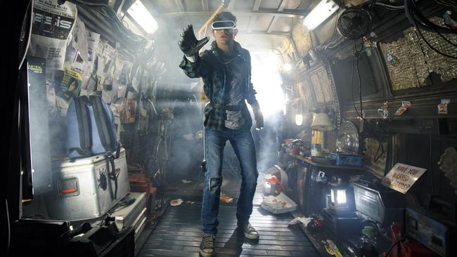 Tye Sheridan in a scene from film Ready Player One