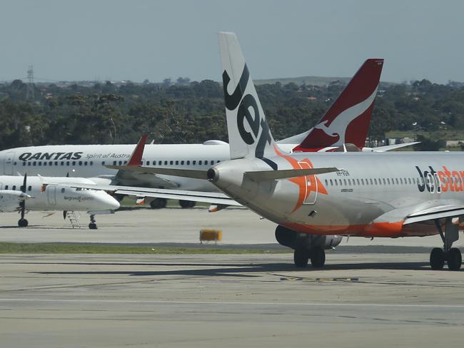 Jetstar has suspended all Darwin services as part of its coronavirus response, and Qantas has also announced major cuts to its Territory services. Picture: David Caird