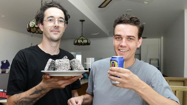 Jack, left, and Jon are partners at the new Australiana themed bar called Rosella's. Picture: Tertius Pickard.