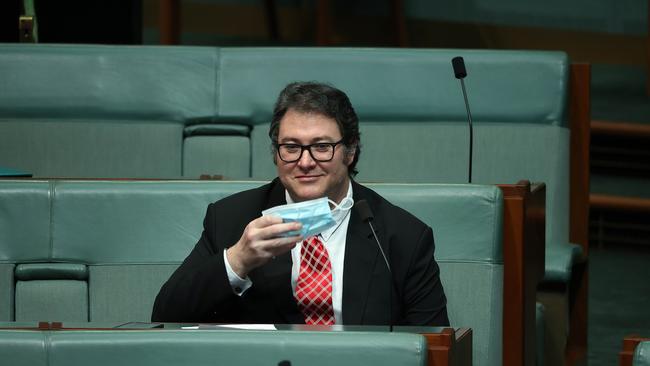 George Christensen will abstain from voting, or crossing the floor, unless the government scraps vaccine mandates. Picture: NCA NewsWire / Gary Ramage