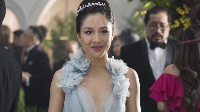 This image released by Warner Bros. Entertainment shows Constance Wu in a scene from the film "Crazy Rich Asians." (Sanja Bucko/Warner Bros. Entertainment via AP)