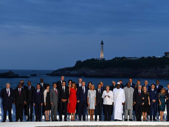 Spot ScoMo. A group shot at the G7 Summit. Picture: AFP