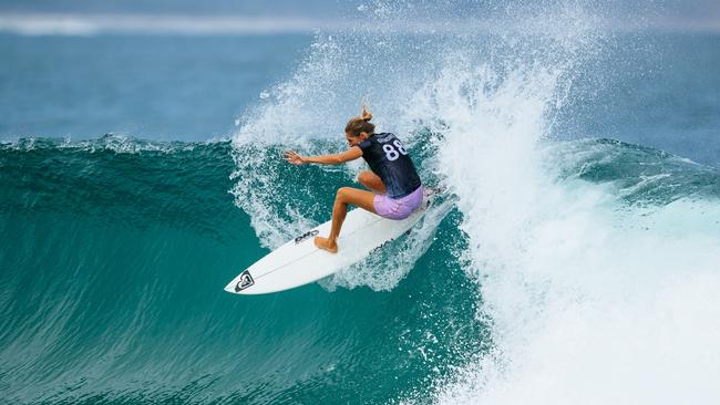 Stephanie Gilmore on her way to winning the Corona Open Mexico last month. Picture: World Surf League