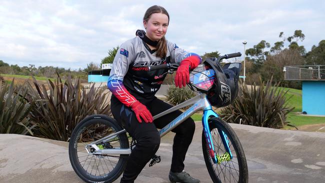 Frankston BMX racer Julijana Vrapcenjak. File picture.