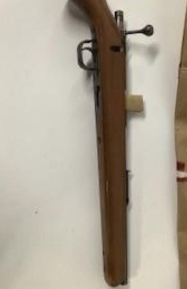 Police released an image during investigations of a gun theybelieved was used in the shooting - of which Nugent has been cleared. Picture: NSW Police