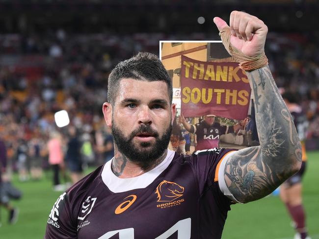 Cheeky Broncos fan taunts Souths with brutal banner