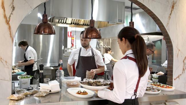 Head chef Luca Guiotto at the opening of Enoteca Lounge and Cucina on Rundle St. Picture Dean Martin.