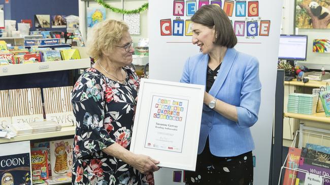 PRC ambassador Susanne Gervay with NSW Premier Gladys Berejiklian.